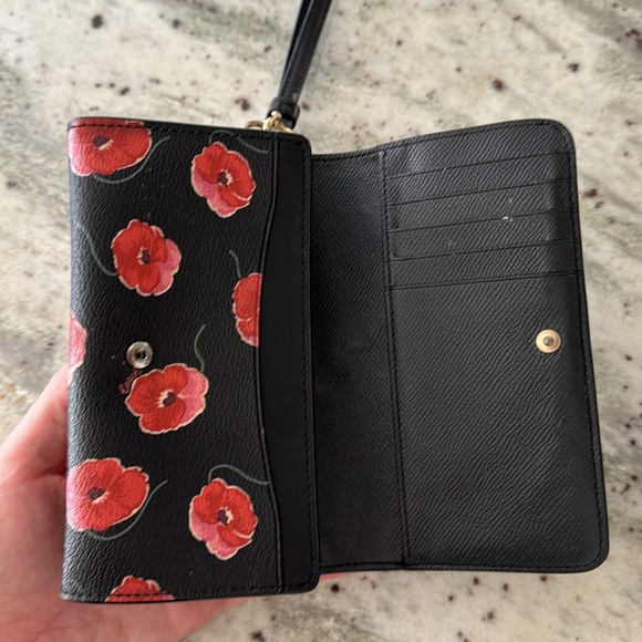Coach red poppy purse - Picture 2 of 4